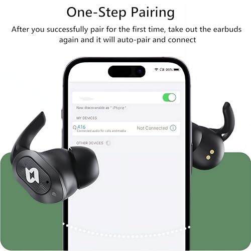 Image of Wireless Earbuds Bluetooth Earbuds Wireless Charging Case Waterproof Headphones Built in Microphone Stereo Bass 64H Playback LED Power Display for iPhone Android Phones Computer Sports Gaming Workout