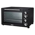 Prodex PX7161B Electric Mini Oven with Grill, 60 Litre, Ideal for Roasting, Baking, Grilling and Reheating with Aluminium Baking Tray, Internal Light, Black