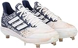 Anthony Volpe New York Yankees Game-Used White and Adidas Cleats vs. Atlanta Braves on June 23, 2024 - MLB Game Used Cleats
