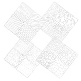 Toyvian 16 Wiederverwendbare PET Malschablonen mit Tierhaut Mustern Glatte Bastel Schablonen für Selbstgemacht Projekte Sprühfarben und Wanddekoration Vielseitig für Holz und Wand