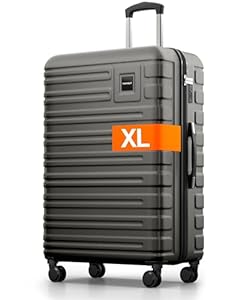Polycarbonaat Koffer XL 77cm - 100 liter intern volume - zeer robuuste hardschalige koffer met zachte wielen & TSA-slot, reiskoffer, koffer & trolley, reiskoffer met wielen