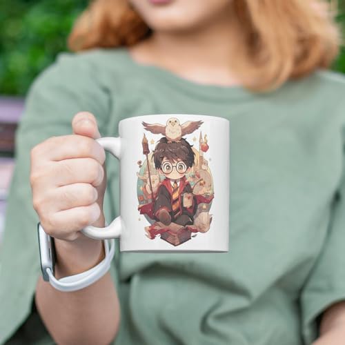 Image of Half Engineer Gifts - HE Herry Potter Theme Ceramic Coffee Mug 325ml with Fridge Magnet |Birthday Gift for Son Daughter Brother Sister Friend | Festive Gift for Rakhi, Diwali, Christmas
