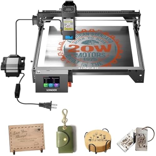 LONGER RAY5 Laser Engraver, 20000mW Laser Cutter & Color Engraving Machine