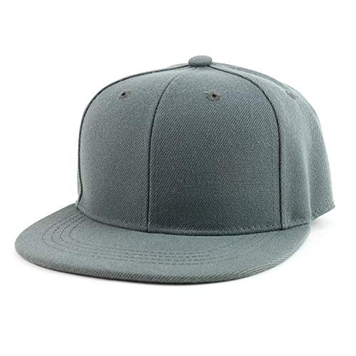 Image of Trendy Apparel Shop Infant to Youth Plain Structured Flatbill Snapback Cap