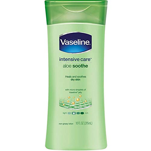 Vaseline Intensive Care Lotion 10 Ounce Aloe Soothe (Dry Skin) (295ml) (2 Pack)