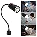Gavigain 7W 110-220V LED Tunable Neck Machine Tool Lathes Lamp Magnetic Mount (US Plug)