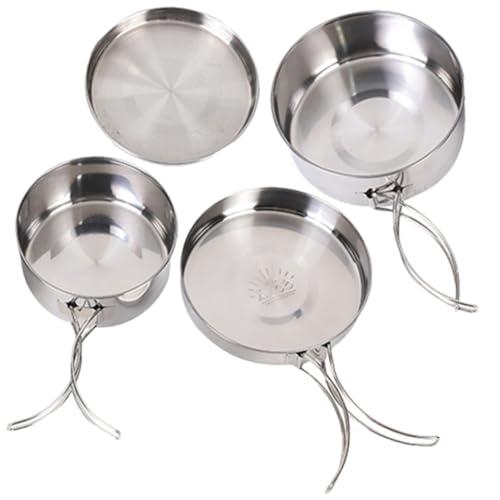 Ustensiles acier inoxydable durables pour casseroles et poêles outdoor