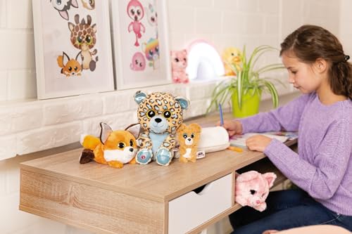 NICI 46312 Glubschis Hund Lollidog 9cm Schlüsselanhänger, Plüschtieranhänger mit Schlüsselring, Stofftierschlüsselhalter, braun/weiß