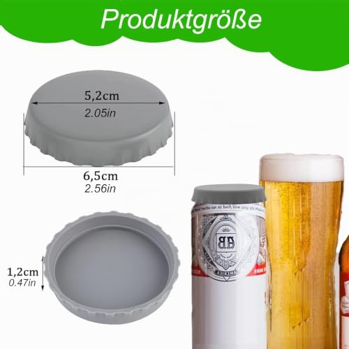 2 Stück Dosendeckel Silikon,Wiederverwendbarer Getränkedosen Verschluss