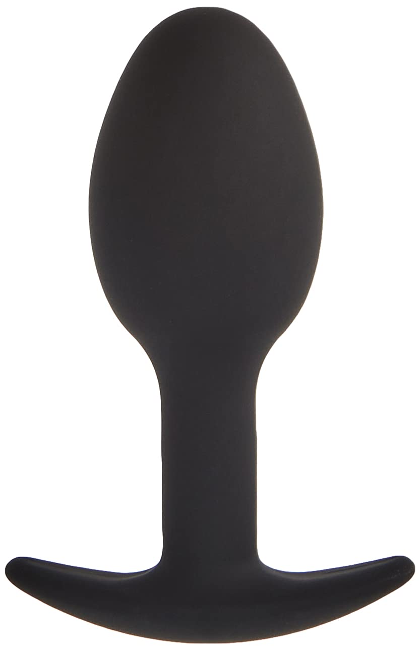 Pretty Love 3.34" Silicone Anal Plug w/Ball - Black