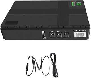 10400mAh Mini Portable UPS 5V/9V/12V Uninterruptible Power Supply For WiFi Router Large Capacity Backup Power Adapter Uninterruptible Power Supply Ups For Security Camera Wifi Router Speaker LED Power