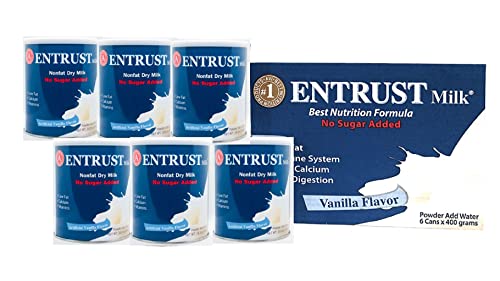 6 Packs - Entrust Milk - Best Nutrition Formula No Sugar Added