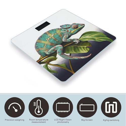 Báscula digital de baño Chameleon con vidrio templado miniatura 3