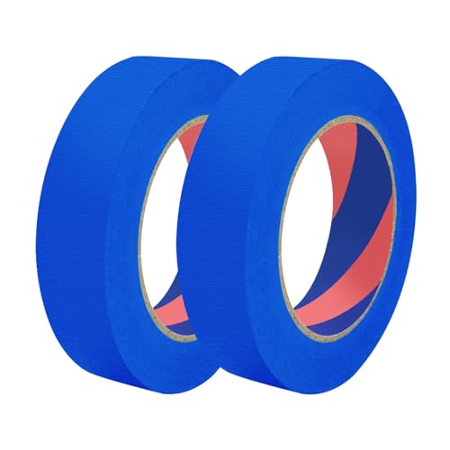 Image of Painters Tape, 1 inch x 55 Yards x 2 Rolls Blue Painters Masking Tape for Indoor and Outdoor Use, Medium Adhesive Paint Tape for DIY Crafts, Arts, Painting, Easy Removal