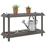 vidaXL Unità di scaffalatura 2 livelli 100 x 40 x 55,5 cm PP, Mensole flessibili, soluzioni moderne per lo stoccaggio, scaffali per esterni, organizzazione garage, indoor