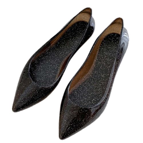 tsayachan12　 　ブラック　 フラットラバーシューズパンプス tsayachan12 ブラック フラットラバーシューズパンプス ラバー