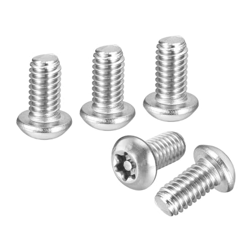 10 vis Torx bombées 5/16"x5/8" acier inox 304 argent