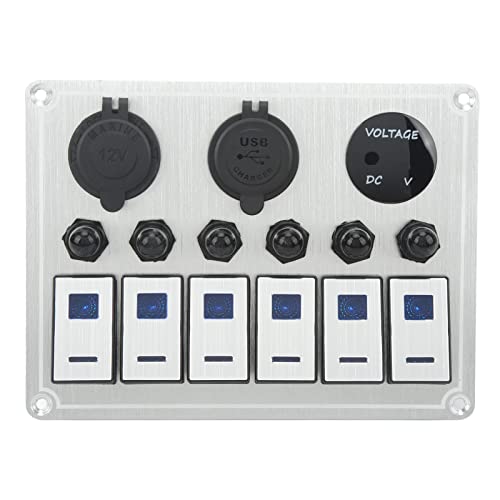 Panel de interruptor basculante de 6 bandas impermeable para evitar averías eléctricas en UTV 2