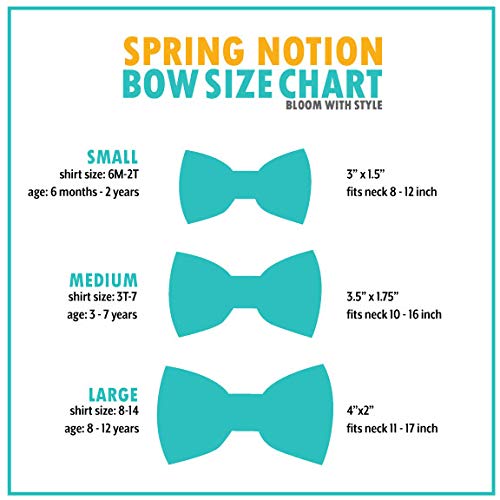 Spring Notion Boys' Linen Blend Bow Tie, Sage Medium #TOP3