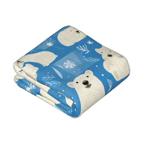 Couverture ours polaire super douce de qualité supérieure pour lit