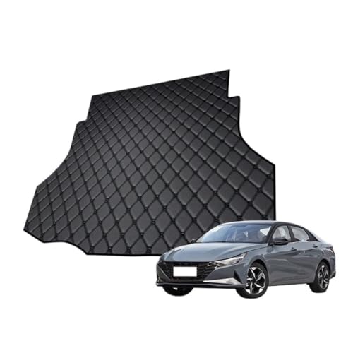 Tapis de voiture Hyundai Elantra 2007-2023 : tapis de sol intérieur noir et rouge sur mesure