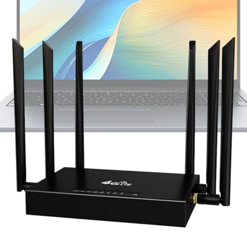 Image of Wireless Internet Smart Router 6 Omnidirectional Antennas Smart Router | Unlimited Satellite Internet Plug Play for Laptop, Cell Phone, TV, Urban, Rural, Desert