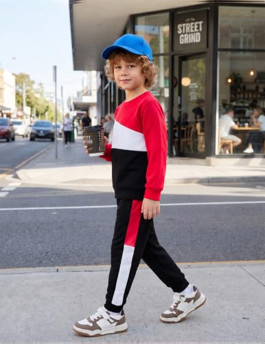 Image of Boys Clothes Boy Outfits 2-Piece Long Sleeve Sweatshirt Tops and Pants Fall Winter Outfits Set 3-14 Years