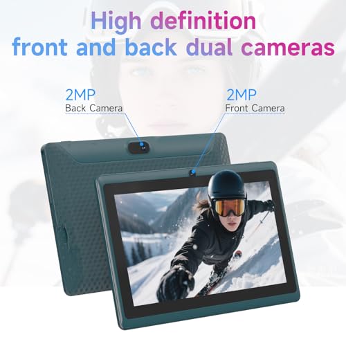 Image of HOTTABLET Tablet 7Inch Android 14.0 with Protective Case, 8GB(3+5GB Expand) RAM+ 32GB ROM, IPS Screen, Dual Camera, Bluetooth 5.0 WiFi Tab (Navy)