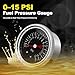 Universal Adjustable 1-5 PSI Carb Fuel Pressure Regulator Kit with 0-15 PSI Gauge, Fuel Block, and 8mm & 10mm Adapters for Carburetor Engine
