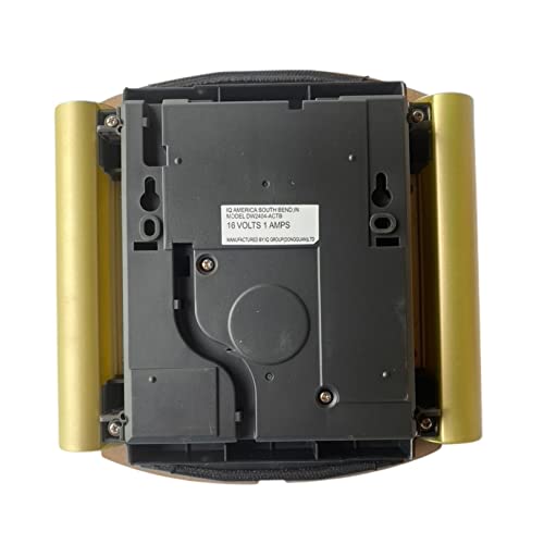 Iq America Dw-2860 Wired Traditional "Wood-Look" Doorbell Chime 3 Sound Options Westminster Door Bell Chime Selectable For Front Or Rear Adjustable Volume 16Va Cherry Wood Veneer On Plastic With Satin Brass Side Tubes #TOP3