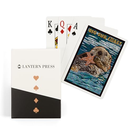 Lantern Press Baraja de 52 Cartas Póker Big Sur California
