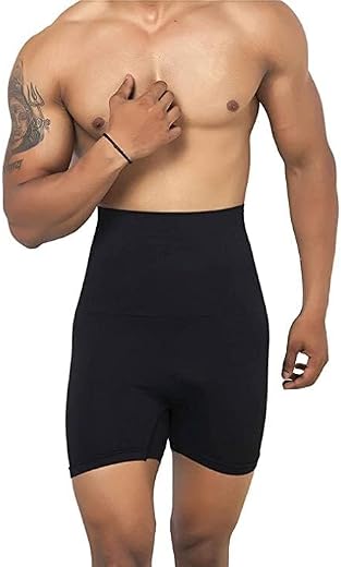 KROYWEN Modal Men Tummy Control Seamless Shorts High Waist Slimming Underwear Body Shaper Belly Girdle Boxer Stomach Fitne...