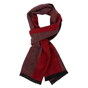soul young Herren Herbst Baumwolle kariert Schal- Winter Jungen Warm Lange Scarf mit Luxuriöse eschenkbox EINWEG Verpackung