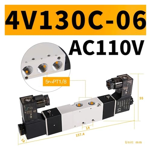 Electrovanne 5/3 voies 4V130C-06 résout les pertes de position de vérin