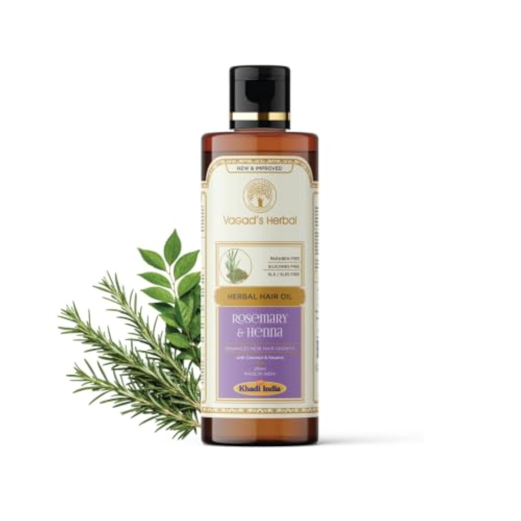 VAGAD'S Rosemary Henna Hair Oil for Growth & Fall Control