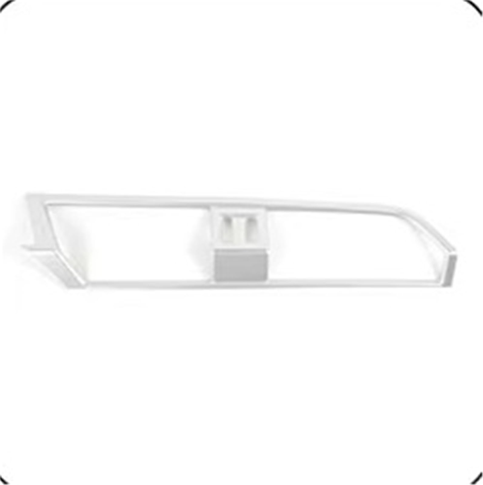 Gear Shift Panel for Q3 2019-2022 for LHD Center Console Air Condition Outlet Vent Decoration Frame Sticker Cover Trim Car Interior(Silver)