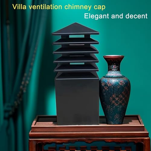 Caperuza de chimenea antioxidante de aleación duradera para villas 4