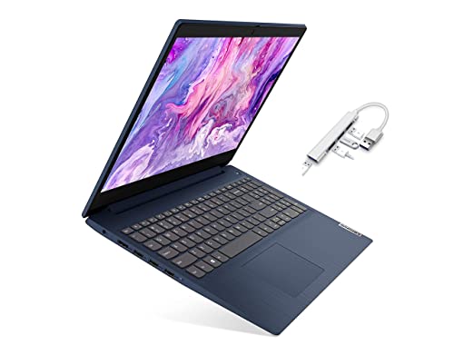 Lenovo-IdeaPad-3-156-FHD-Premium-Laptop-AMD-Ryzen-5-5500U-Six-Core-Processor-8GB-RAM-256GBSSD-AMD-Radeon-7-Graphics-Windows-10-Home-Blue-with-USB30-HUB-Bundle