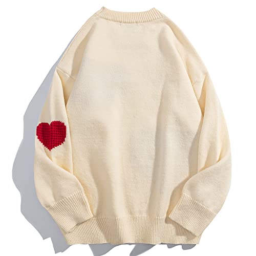 Aelfric Eden Men Oversized Sweater Heart Colorblock Pullover Sweater Unisex Long Sleeve Sweater3