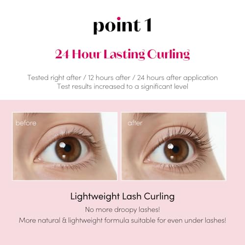 Image of ETUDE Curl Fix Mascara Black 1+1 Set, Lash Mascara, Strong Curl Up, Long-Lasting, Waterproof, Light-Weight, Korean Makeup, Beauty, Vegan Certified (0.27 * 2 Fl Oz)