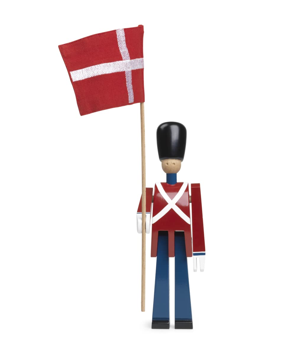 Porte-drapeaux Kay Bojesen en bois figurine rouge pour votre table