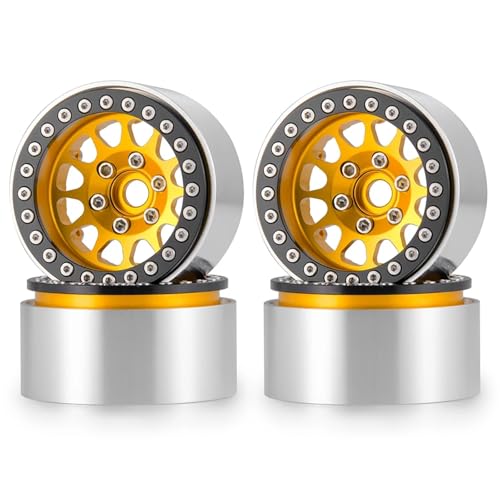 RC��������̕��i For SCX10 For TRX4 D90 VS4-10 Gen8 For MST 1/10 1.9 �r�[�h���b�N�z�C�[�������f�B�[�v�f�B�b�V���}�C�i�X�I�t�Z�b�g 10 �~�����[�g���z�C�[���n�u RC �N���[���[��(Yellow)