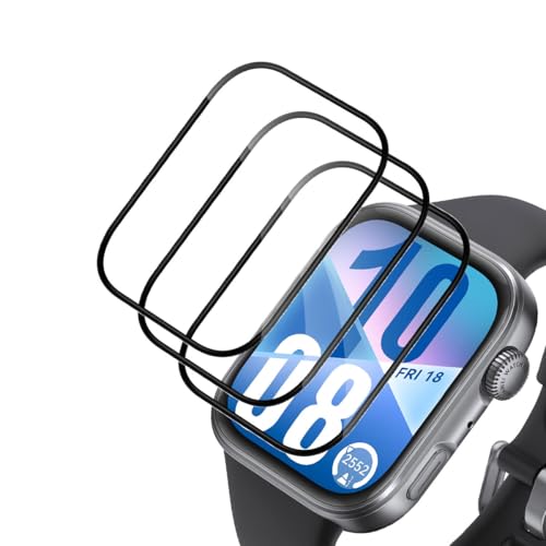 TUTUO 3 Stück Bildschirmschutz für Huawei Watch Fit 4 Schutzfolie, [Flexible] Soft HD Folie, Anti-Kratzen Blasenfrei, Hochauflösende Wasserdicht TPU Weich Bildschirmschutzfolie