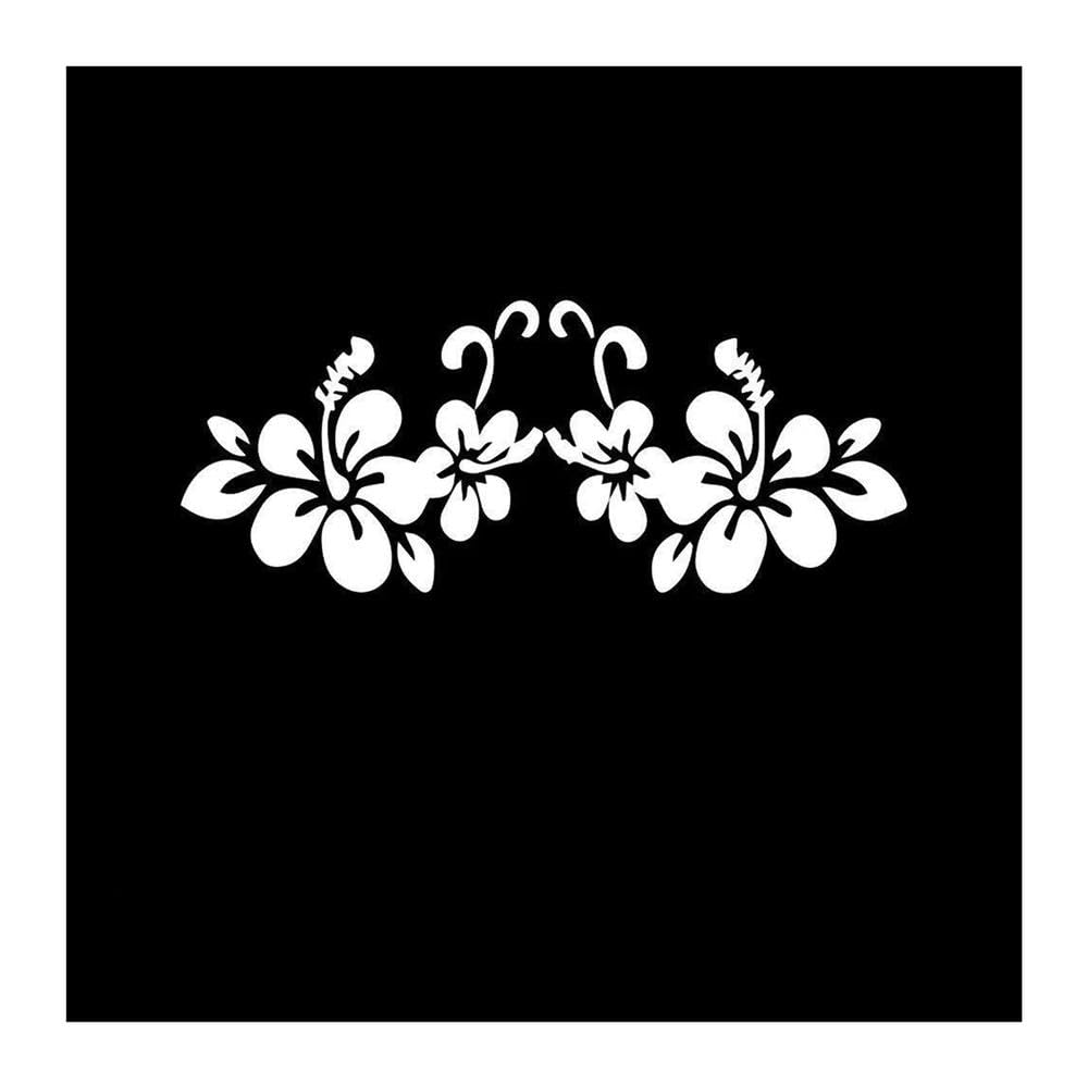 Car Stickers and Decals Waterproof Self-Adhesive Removable Sticker Scratch Cover Decal(White,12cmX4cm)