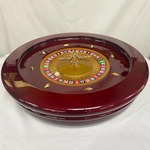 Zestaw kół do ruletki – drewniany gramofon 50 cm z precyzyjnymi łożyskami na noce gier