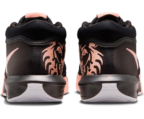 Image of Nike Lebron Witness VIII Basketball Shoes (HQ2139-001, Black /Apricot Agate /White) Size 5.5