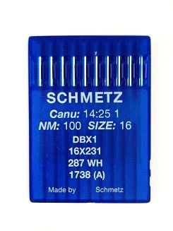 Schmetz przemysłowa maszyna do szycia: 16 x 231-100/16 (pudełko 100) - kup 2 GET 3. za darmo! Nitnik igłowy (pojedyncze pudełko)