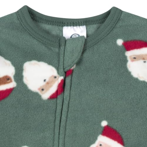 Image of Gerber Baby & Toddler Fleece Footed Holiday Pajamas 2-Pack