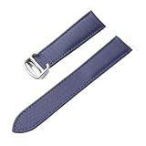 TLCBAZCF Compatibile con la Collezione Cartier London Key Folding Buckle da Uomo e da Donna, Accessori for Orologi da 20 mm(Royal Blue,14)