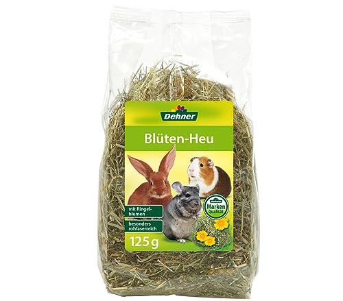 Kaninchen-Heu Dehner Nagersnack Blüten-Mix für Zwergkaninchen und Nager